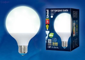Лампа светодиодная  шар LED-G-95-16W